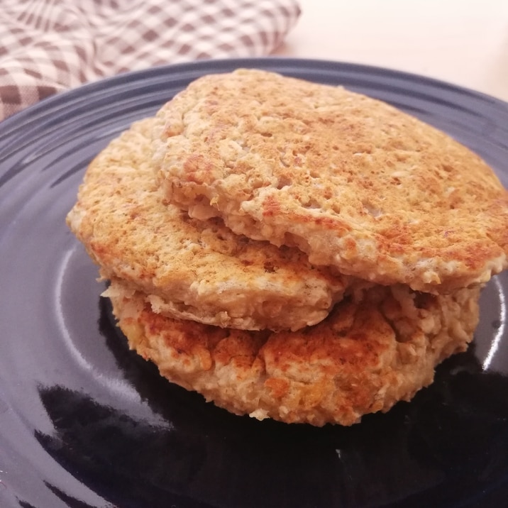 卵なし・小麦粉なし！オートミールバナナパンケーキ